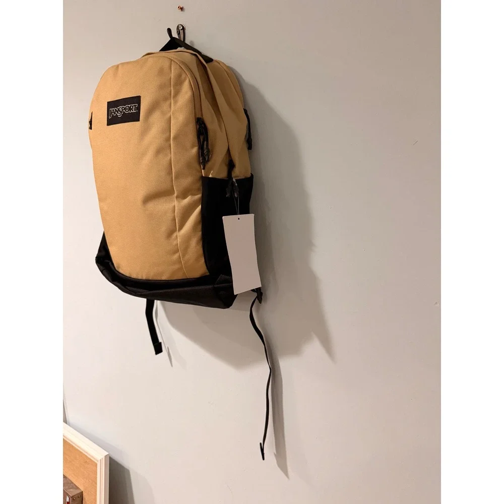 JanSport Inbound Pack Travertine Tan Black 25L Backpack JS0A83LK7R5 New